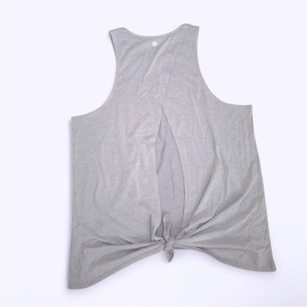Women’s Gray Tie-Back Tank Top
